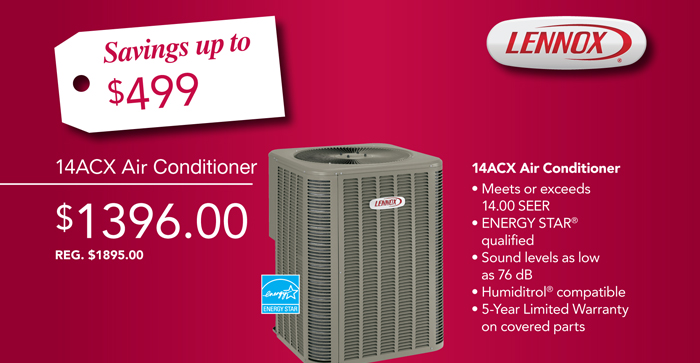 lennox air conditioner system special promotion bowie md